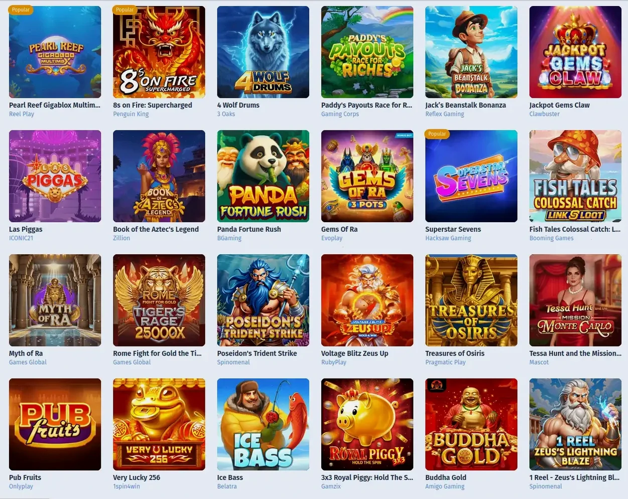 Hyperino mobiles Casino Spielangebot auf Smartphone